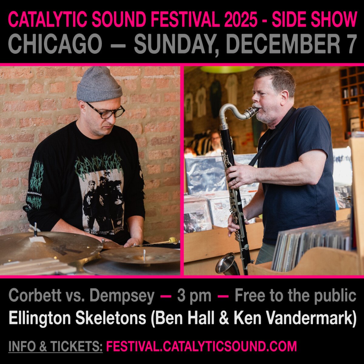 CATALYTIC SOUND FESTIVAL- Chicago Edition: Ellington Skeletons (w/Ben Hall & Ken Vandermark)