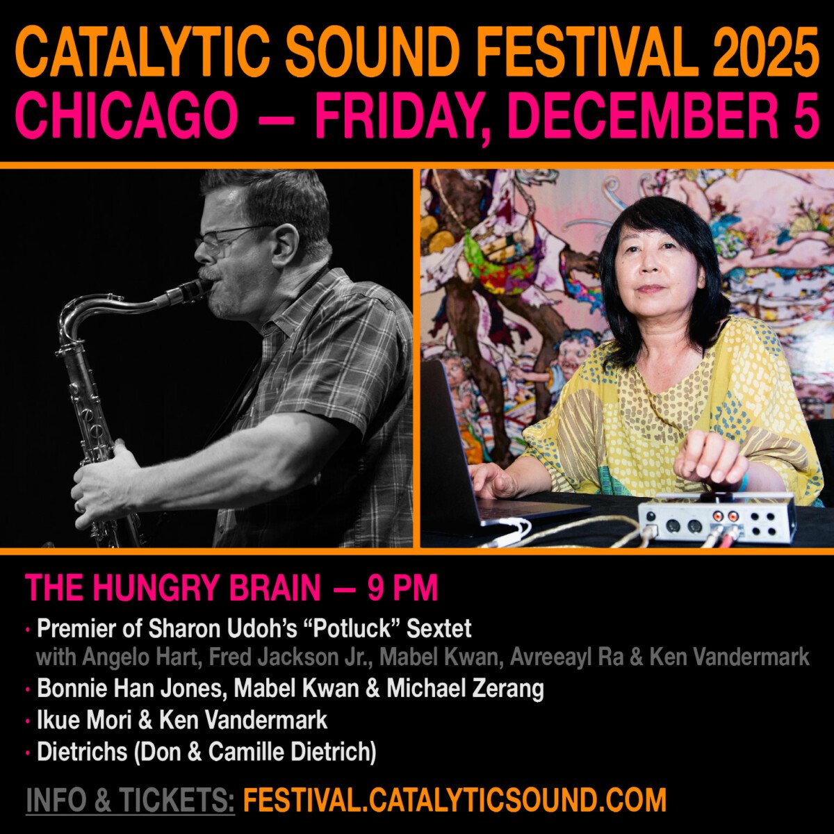 CATALYTIC SOUND FESTIVAL- Chicago Edition: Ikue Mori & Ken Vandermark Duo
